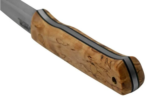 Casström Woodsman Knife Curly Birch, Sleipner Scandi Grind 10804 - Image 4