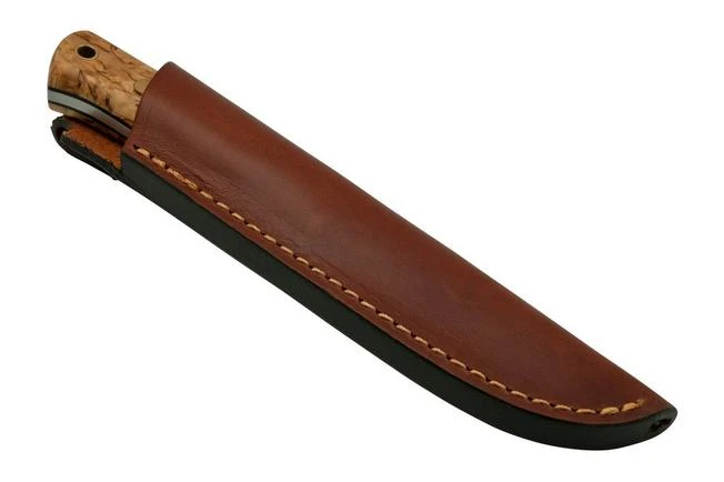 Casström Woodsman Knife Curly Birch, Sleipner Scandi Grind 10804 - Image 6