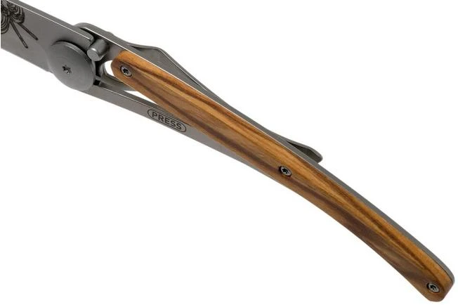 Deejo Tattoo 37g, Olive, Geisha 1CB000066 Pocket Knife - Image 7