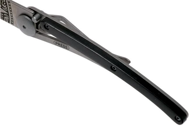 Deejo Tattoo 37g, Ebony Wood, Aztec Sun, 1CB000073 Pocket Knife - Image 7