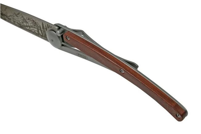 Deejo Tattoo 37g Coral Wood Mountain 1CB000080, Pocket Knife - Image 7