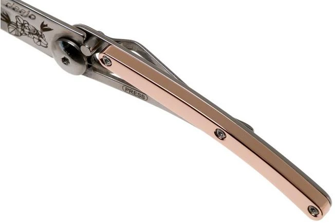 Deejo Tattoo Gold Black 27g, Pink Gold Gilded, Cherry Blossom DJ9AM000023 Pocket Knife - Image 7