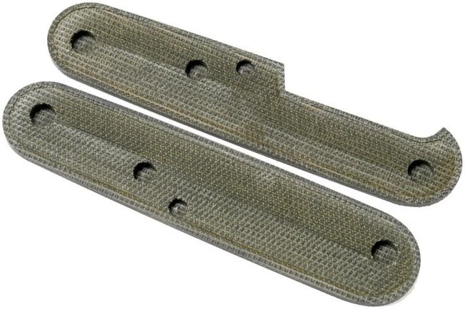 Daily Customs 91.2 Plain, Green Canvas Micarta P10013876 Victorinox Scales - Image 2