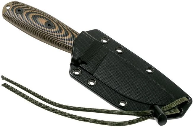 ESEE Model 3 Dark Earth Blade 3D Coyote-Black G10 Survival Knife 3PMDE-005 Black Sheath + Belt Clip - Image 6