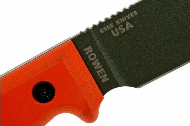 ESEE Model 3 OD Blade, Orange Handle 3P-KO-OD Survival Knife Without Sheath - Image 4
