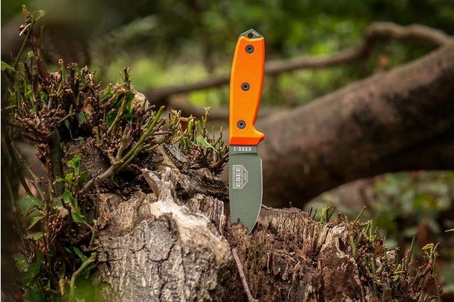 ESEE Model 3 OD Blade, Orange Handle 3P-KO-OD Survival Knife Without Sheath - Image 6