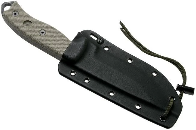 ESEE Model 5 Tactical Gunsmoke, Desert Tan Handle 5P-TG With Kydex Sheath + Belt Clip - Image 8