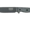 ESEE Model 6 Tactical Gunsmoke, Grey Handle 6P-TG With Black Sheath + Belt Clip