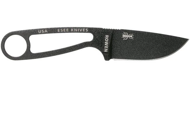 ESEE Izula Signature Model IZULA-B-SIG Neck Knife With Black Sheath + Belt Clip - Image 2
