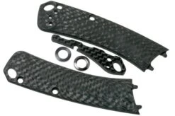 Flytanium Benchmade Mini Crooked River Scale, Pivot Collars & Backspacer, Carbon Fibre