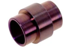 Flytanium Spyderco Paramilitary 2 Lanyard Tube Titanium, Purple