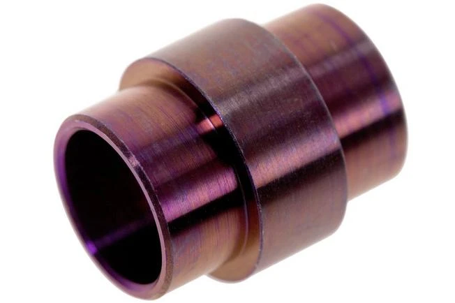 Flytanium Spyderco Paramilitary 2 Lanyard Tube Titanium, Purple