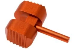 Flytanium Spyderco Manix 2 Ball Cage Lock, Orange Aluminium