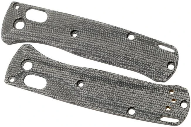 Flytanium Benchmade Mini-Bugout Scales Crossfade, Black Canvas Micarta