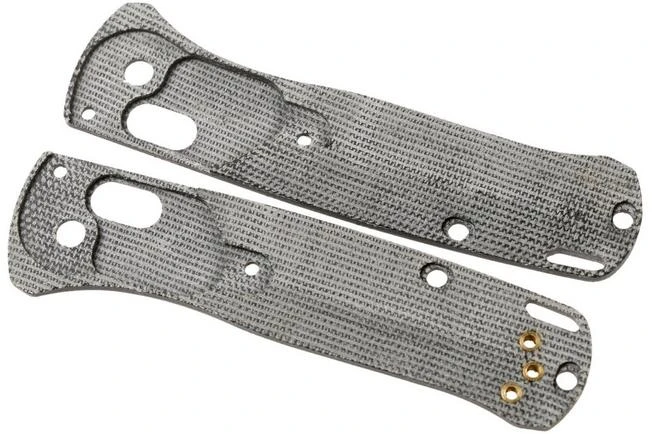 Flytanium Benchmade Mini-Bugout Scales Crossfade, Black Canvas Micarta - Image 2