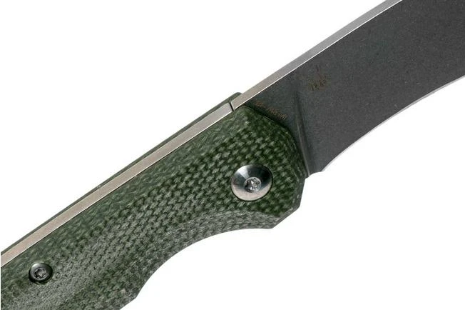 Fox Black Fox Ciol Folding Knife BF-748MI Green Micarta Pocket Knife, Denis Simonutti Design - Image 6