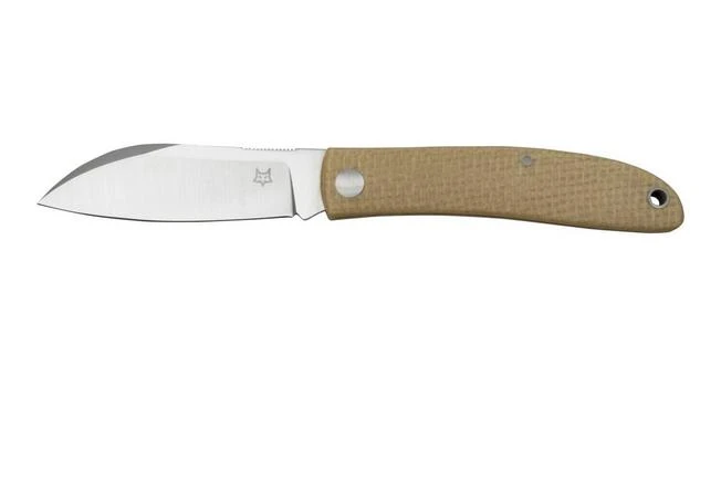 Fox Knives Livri, M390, Natural Jute Micarta, 273MI Pocket Knife - Image 2