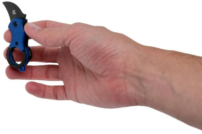 Fox Mini-KA FX-535BLB Blue & Black, Karambit Keychain Knife - Image 7