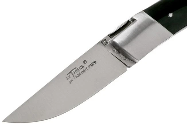 Le Thiers Gentleman Polished Buffalo Horn T9PCN Pocket Knife By Fontenille Pataud - Image 3