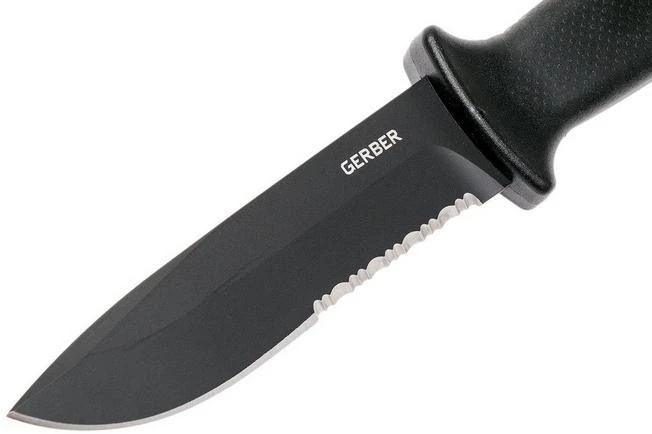 Gerber Prodigy Fixed Blade Black Serrated 22-01121 Fixed Knife - Image 3