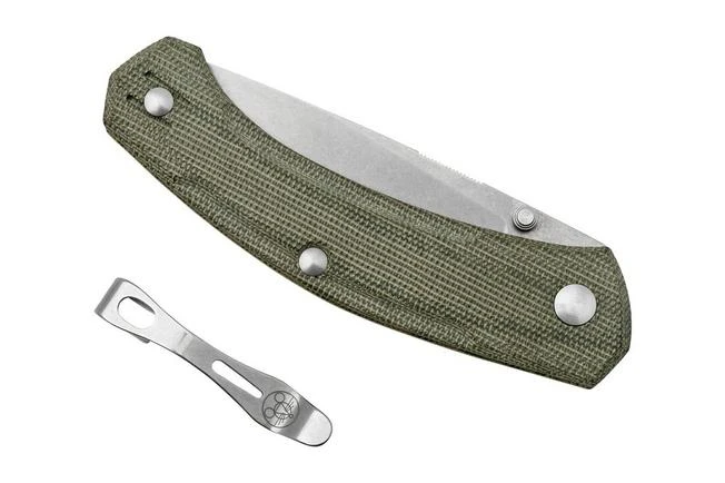 GiantMouse ACE Iona V2 Green Canvas Stonewashed Magnacut, Pocket Knife - Image 6