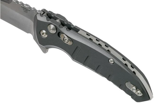 Hogue X1 Microflip Grey Droppoint Pocket Knife 24172, Allen Elishewitz Design - Image 7