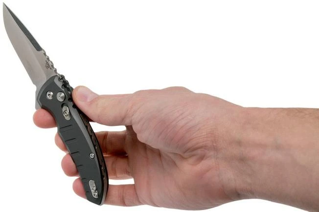 Hogue X1 Microflip Grey Droppoint Pocket Knife 24172, Allen Elishewitz Design - Image 8