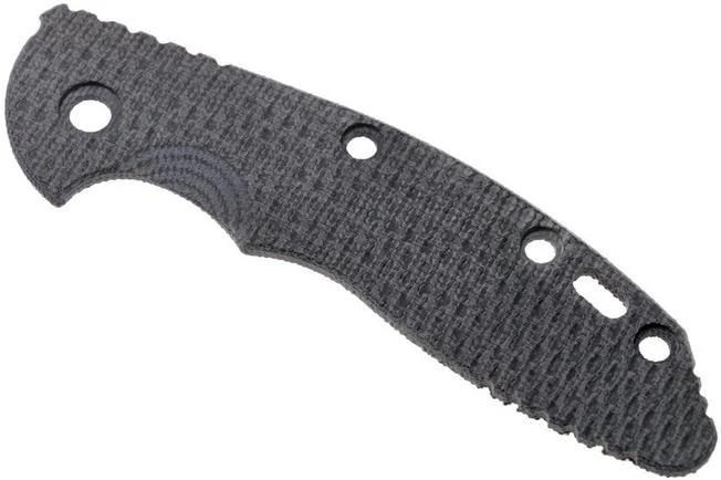 Rick Hinderer XM-18 3,5” Scale Textured Black Micarta