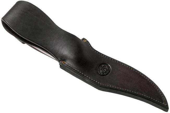 Rick Hinderer Ranch Bowie Burgundy Canvas Micarta, Stonewashed, Bowie Knife - Image 8