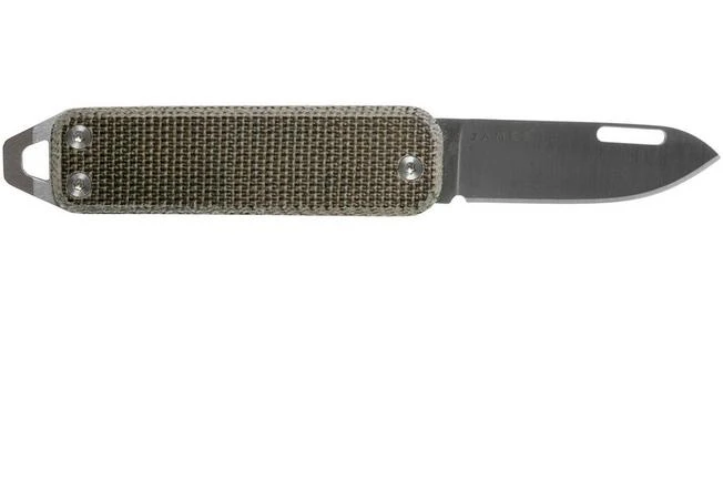 The James Brand Elko, Od Green Micarta + Satin Pocket Knife - Image 2