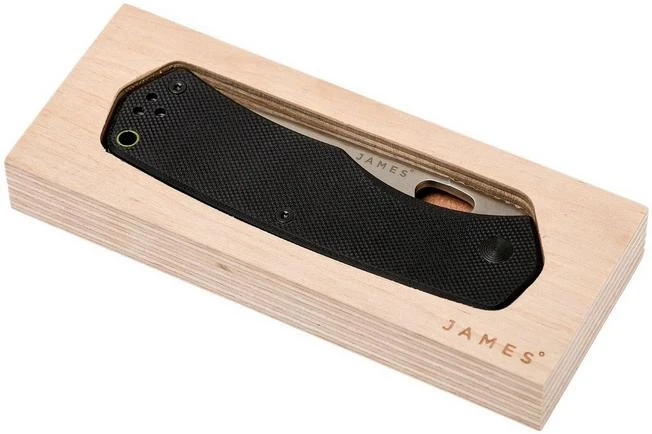 The James Brand Folsom, Black + Satin Pocket Knife - Image 9