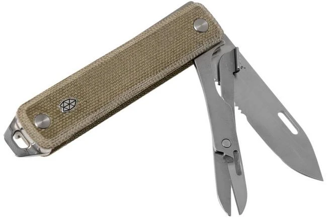 The James Brand Ellis Scissors, Stainless, OD Green, Micarta Pocket Knife