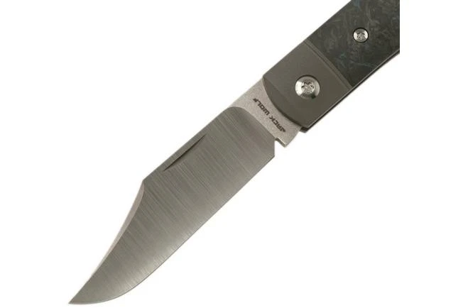 Jack Wolf Sharpshooter Jack, Blue Fat Carbon SHSH-FC Slipjoint Pocket Knife - Image 3