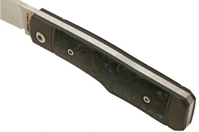 Jack Wolf Sharpshooter Jack, Blue Fat Carbon SHSH-FC Slipjoint Pocket Knife - Image 6