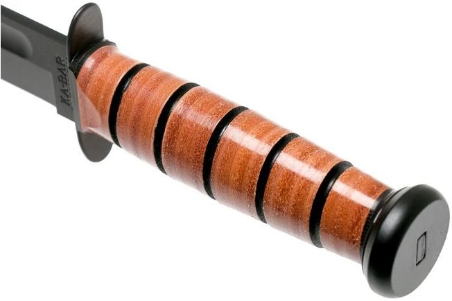 KA-BAR U.S. Navy Knife 1225 Fixed Knife, Leather Sheath - Image 5