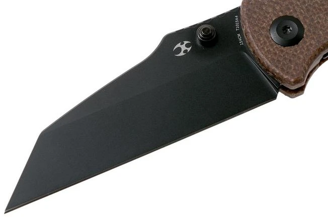 Kansept Main Street T1015A4 Black, Brown Micarta Pocket Knife, Dirk Pinkerton Design - Image 3