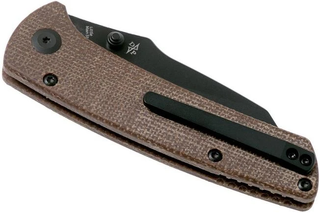 Kansept Main Street T1015A4 Black, Brown Micarta Pocket Knife, Dirk Pinkerton Design - Image 4