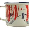 Knivesandtools Enamel Mug E-MG-L-01, Large 10 Cm, Enamel Mug