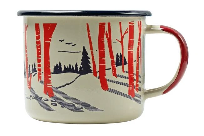 Knivesandtools Enamel Mug E-MG-L-01, Large 10 Cm, Enamel Mug - Image 2