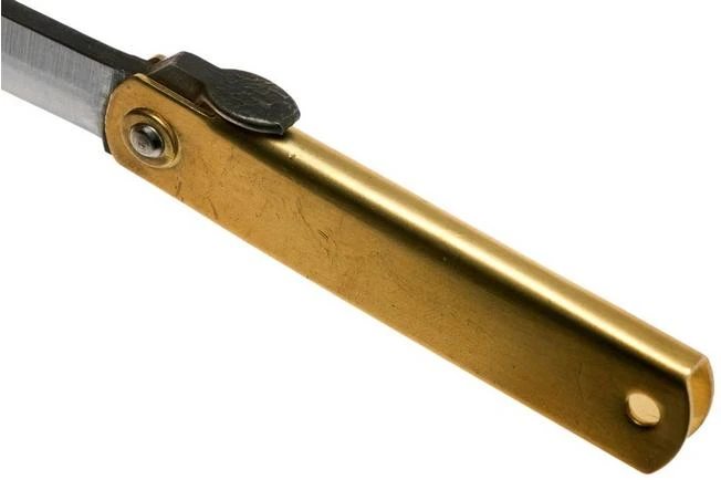 Higonokami Pocket Knife 5 Cm HIGO75BRS, SK-carbon Steel, Brass - Image 7