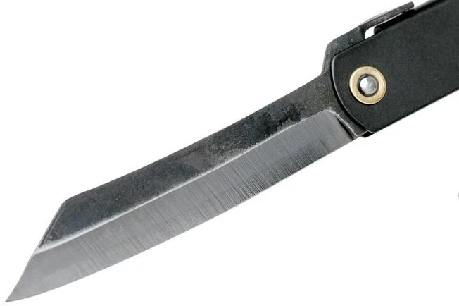 Higonokami Pocket Knife 7.3 Cm HIGOCBB, Blue Paper Steel, Matte Black Steel - Image 3