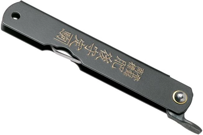 Higonokami Pocket Knife 7.3 Cm HIGOCB, Blue Paper Steel, Matte Black Steel - Image 4