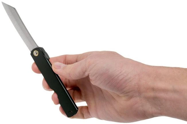 Higonokami Pocket Knife 7.3 Cm HIGOCB, Blue Paper Steel, Matte Black Steel - Image 7