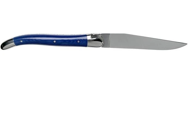 Forge De Laguiole 1211INTCBLEB 11cm, Blue Micarta, Laguiole Knife - Image 2