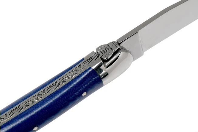 Forge De Laguiole 1211INTCBLEB 11cm, Blue Micarta, Laguiole Knife - Image 6