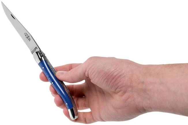 Forge De Laguiole 1211INTCBLEB 11cm, Blue Micarta, Laguiole Knife - Image 8