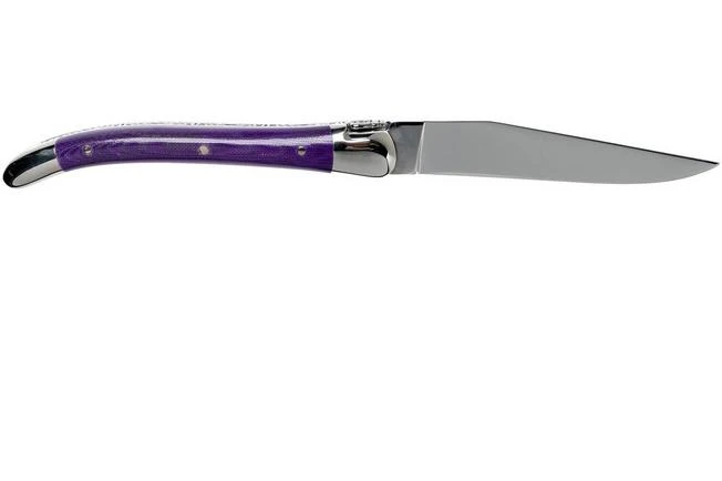 Forge De Laguiole 129INTCVIOBRI 9cm, Violet Micarta, Laguiole Knife - Image 2
