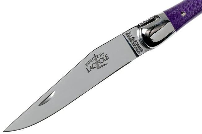 Forge De Laguiole 129INTCVIOBRI 9cm, Violet Micarta, Laguiole Knife - Image 3