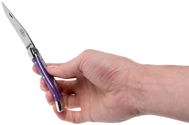 Forge De Laguiole 129INTCVIOBRI 9cm, Violet Micarta, Laguiole Knife - Image 8