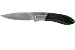 Mcusta MC-142G Ripple, SPG2 Black Pakka Wood Pocket Knife